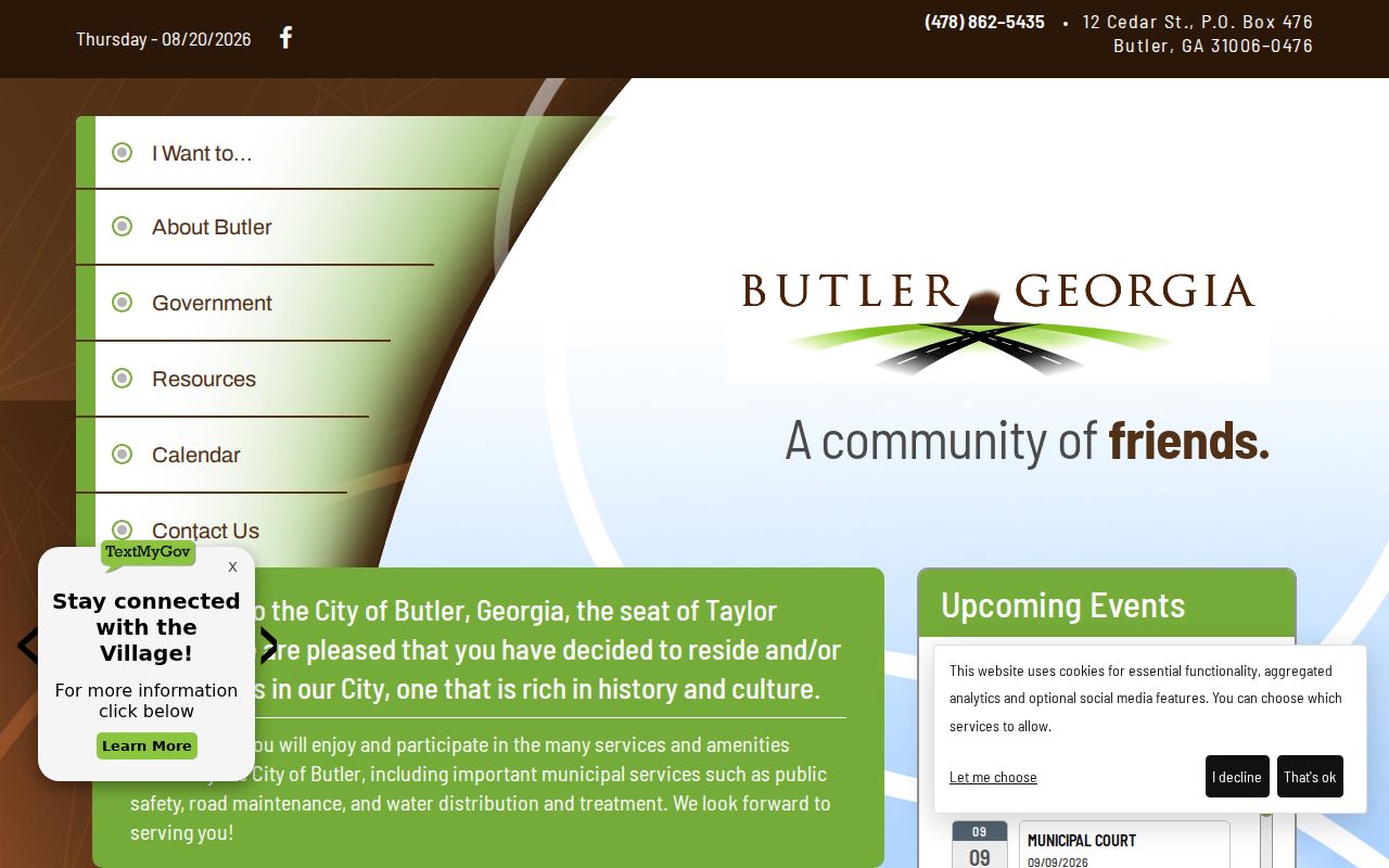 Official Butler city portal for Butler court docket information