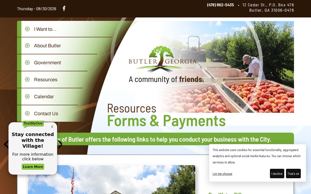 Butler court docket citation payment route on the official city page