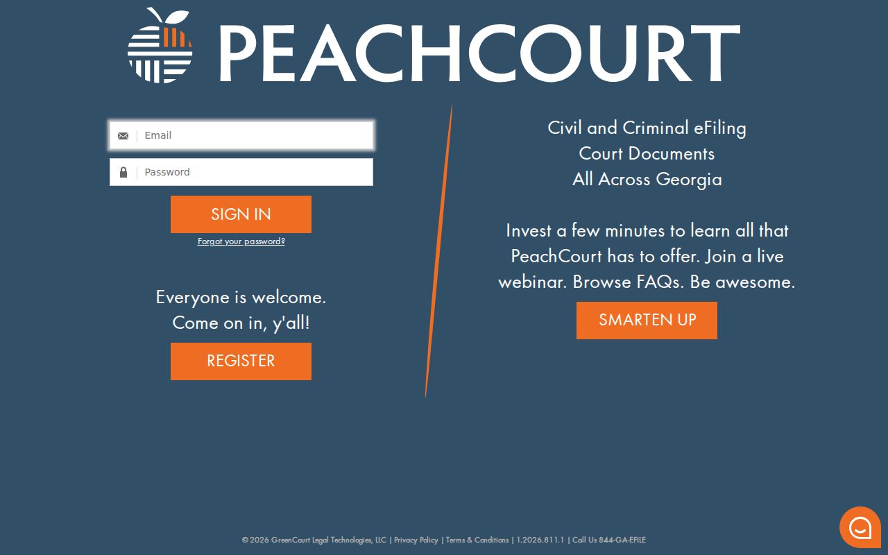 PeachCourt account access for Taylor County court docket records