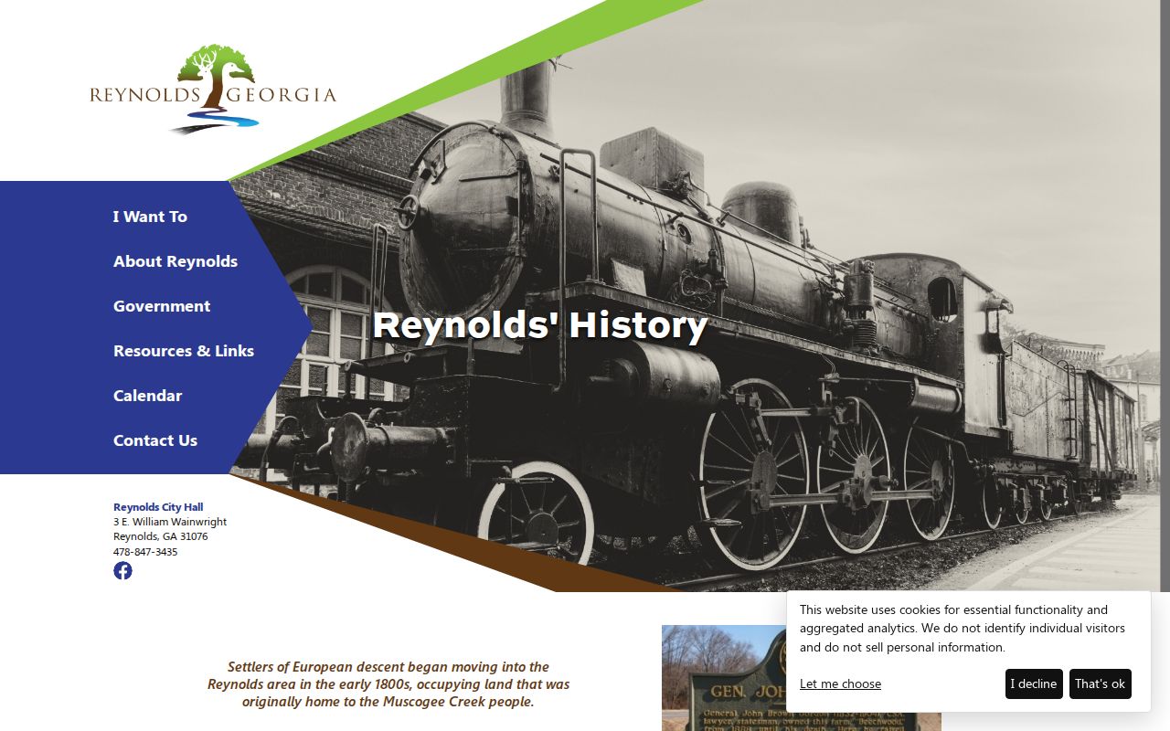 Reynolds court records in the city's railroad and civic history
